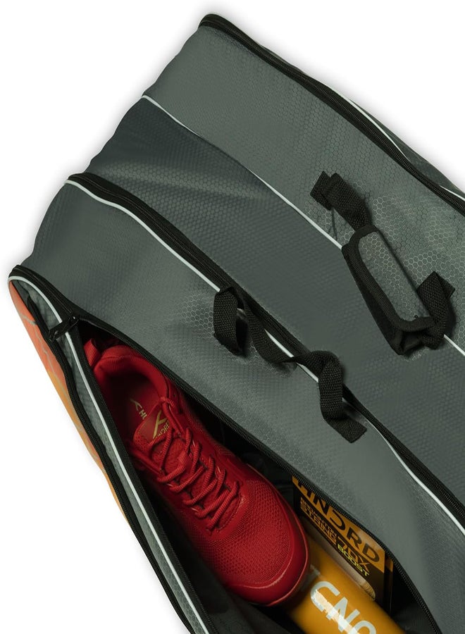 HUNDRED Ace Kit Bag Double Compartment With Side Pouch (6In1) Kit Bag (Dk Grey) - Image 4