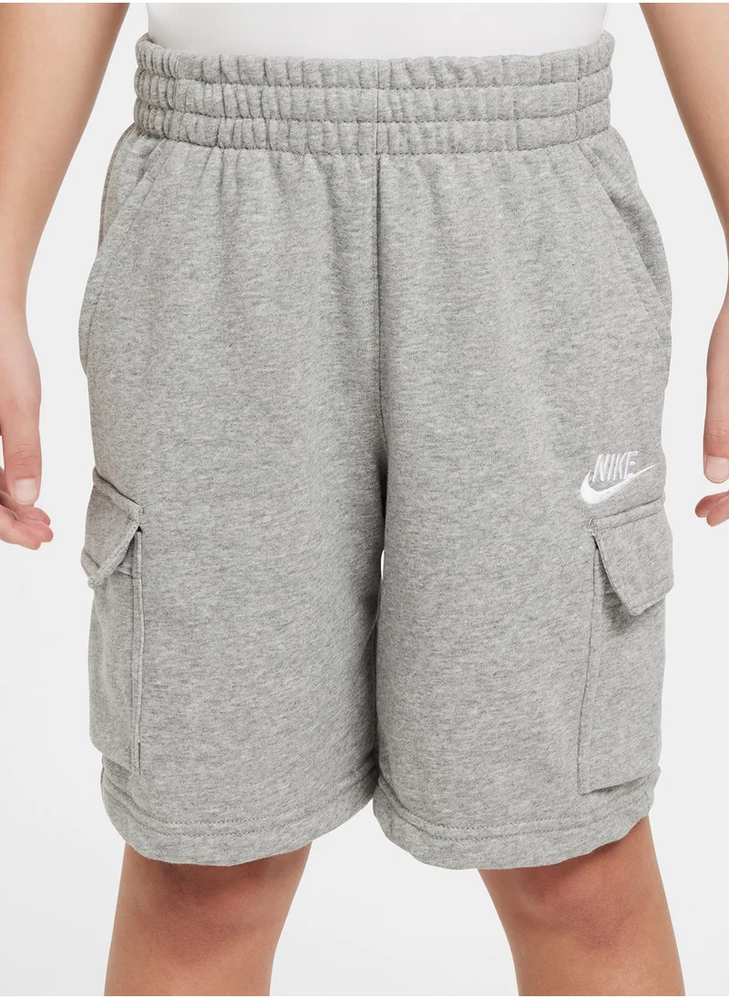 Nike Kids Nsw Lbr Club Fitted Cargo Shorts