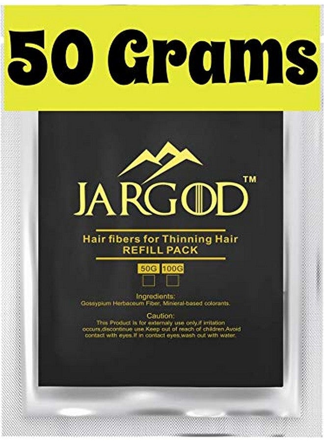 JARGOD Hair Building Fibers (Black) 50 Grams Jargod Refill Your Existing Fiber Bottle Hair Loss Concealer For Thinning Hair (Black) - Image 2