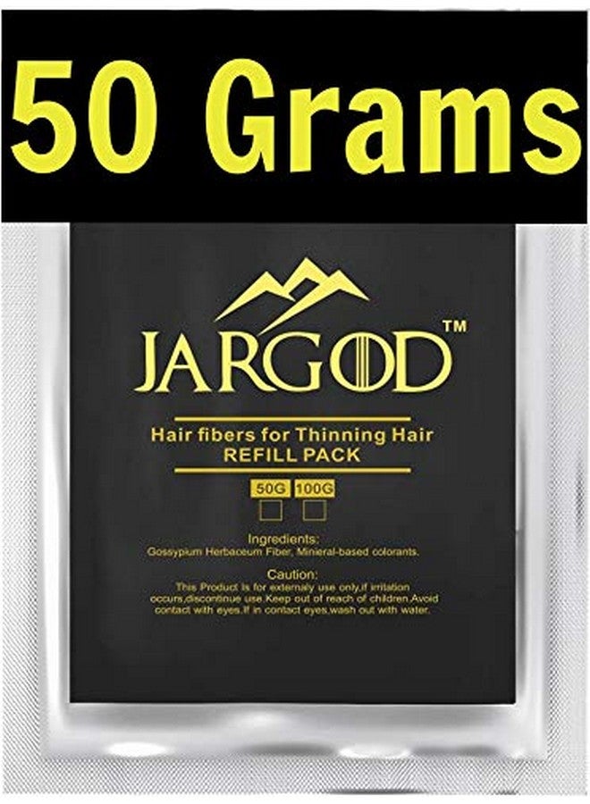 JARGOD Hair Building Fibers (Black) 50 Grams Jargod Refill Your Existing Fiber Bottle Hair Loss Concealer For Thinning Hair (Black) - Image 3