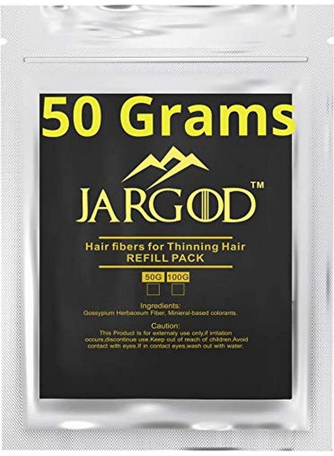 JARGOD Hair Building Fibers (Black) 50 Grams Jargod Refill Your Existing Fiber Bottle Hair Loss Concealer For Thinning Hair (Black) - Image 4