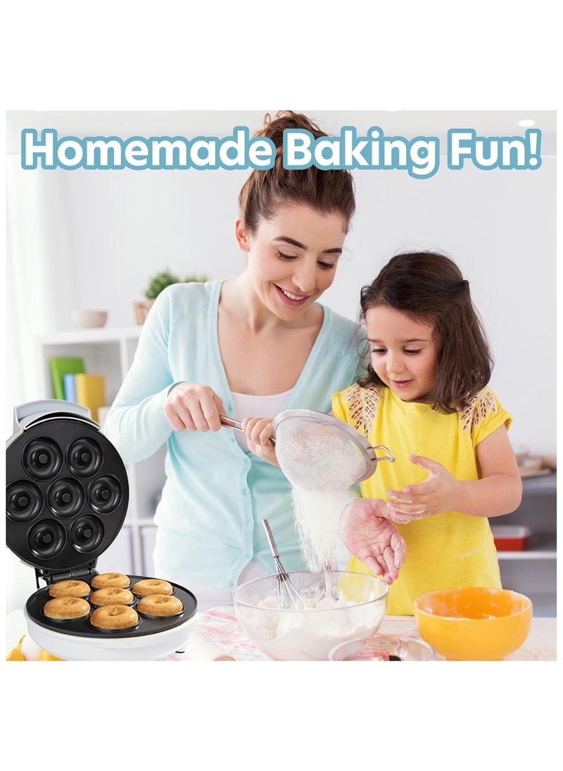 NOVA Mini Donut Maker – Electric Non-Stick Doughnut Machine for Homemade Treats – Makes 7 Small Donuts in Minutes – Fun & Easy Baking for Kids & Adults – Perfect for Breakfast, Parties & Holiday Gifts"  - Image 2