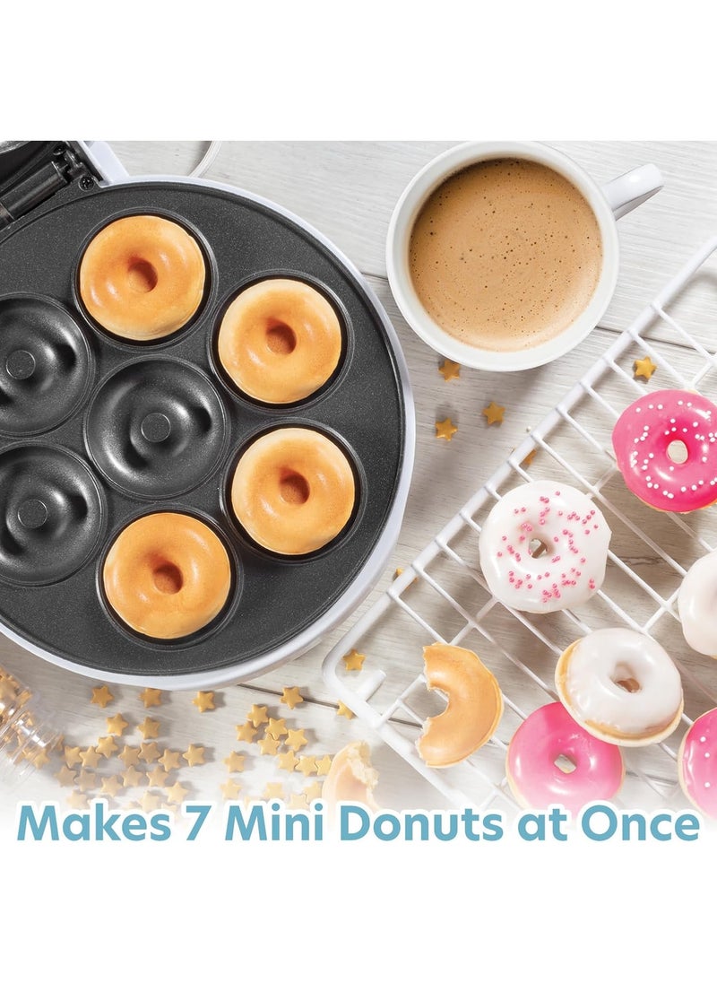 NOVA Mini Donut Maker – Electric Non-Stick Doughnut Machine for Homemade Treats – Makes 7 Small Donuts in Minutes – Fun & Easy Baking for Kids & Adults – Perfect for Breakfast, Parties & Holiday Gifts"  - Image 4