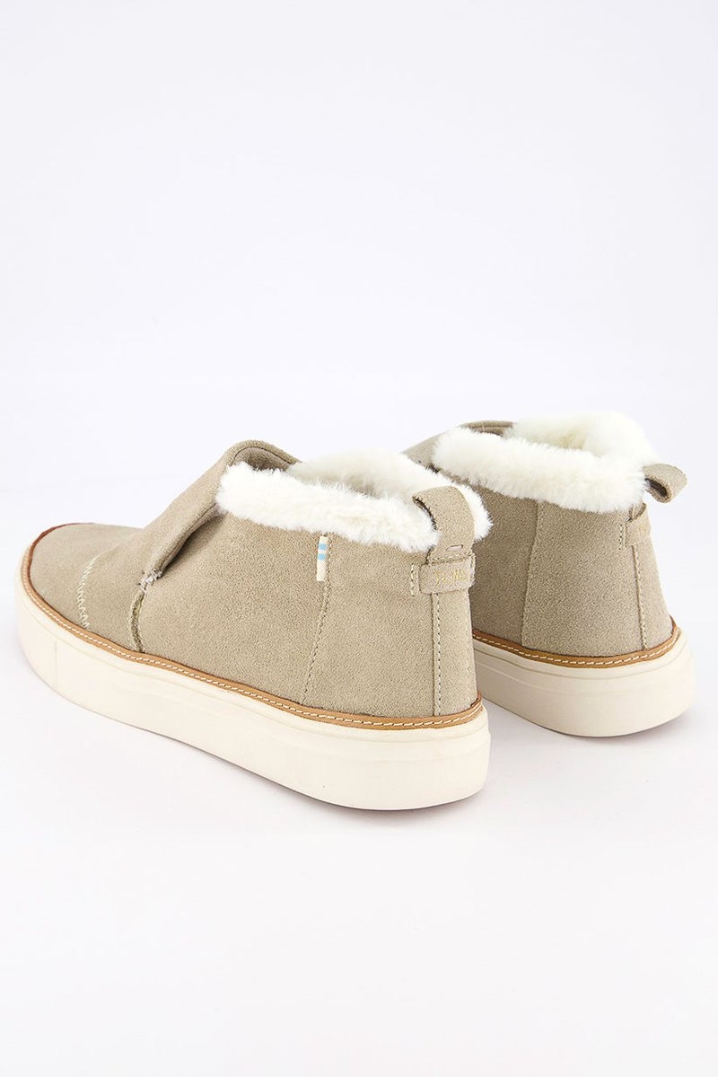 TOMS Women Paxton Suede Sneaker W and Faux Fur Linning, Grey - Image 2