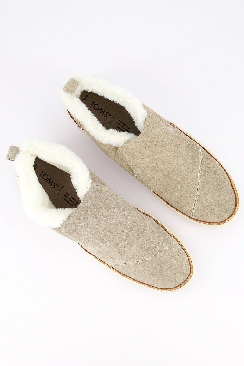 TOMS Women Paxton Suede Sneaker W and Faux Fur Linning, Grey - Image 4