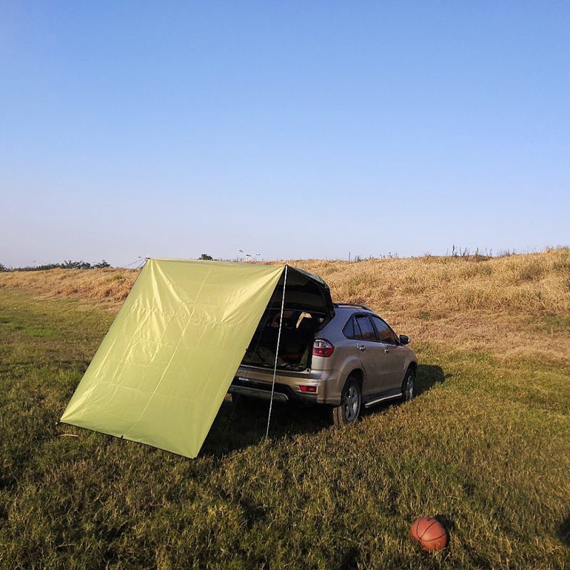 Auto Canopy 440 X 200cm Army Green 210D Oxford Cloth With Silver Coating - Abrasion-Resistant Uv Protection Auto Tent For Camping Beach Picnic Sporting Events - Image 3