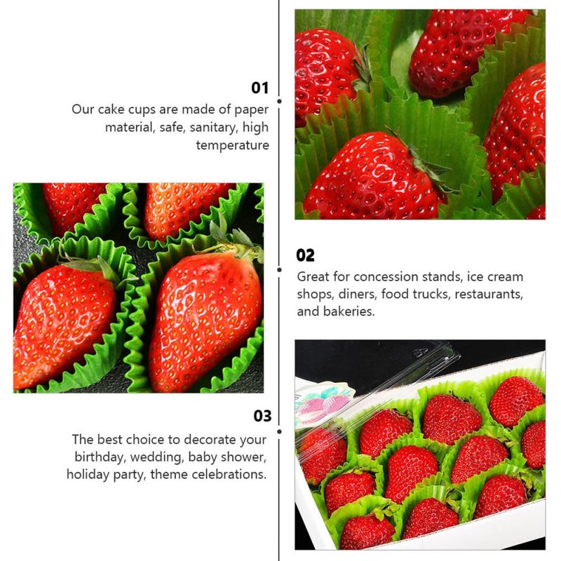 Green Greaseproof Baking Cups 2000pcs Heat Resistant Oil Resistant Muffin Liners for Party - Image 5