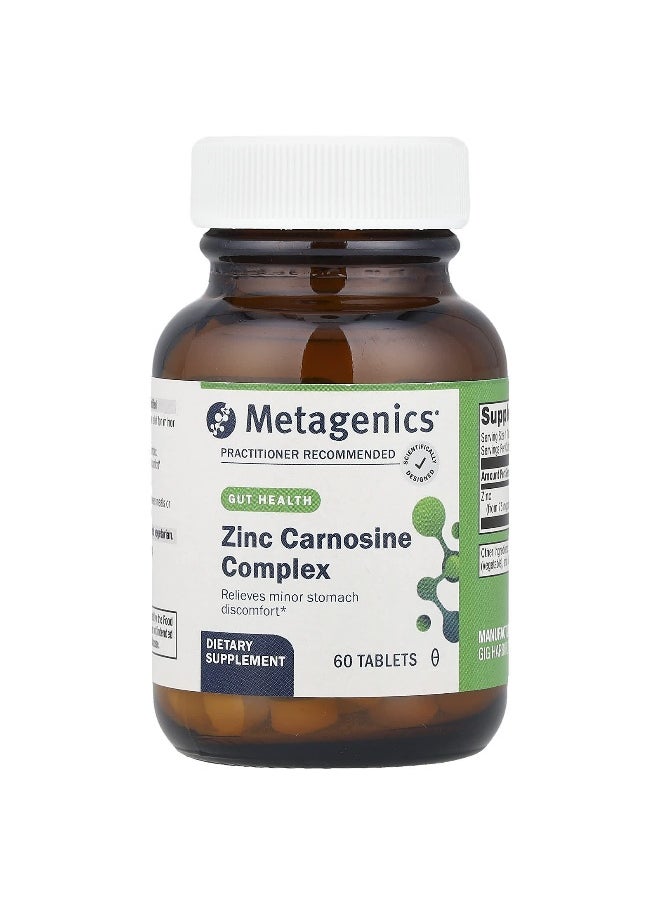 Metagenics Metagenics, Zinc Carnosine Complex , 17 mg, 60 Tablets  - Image 1