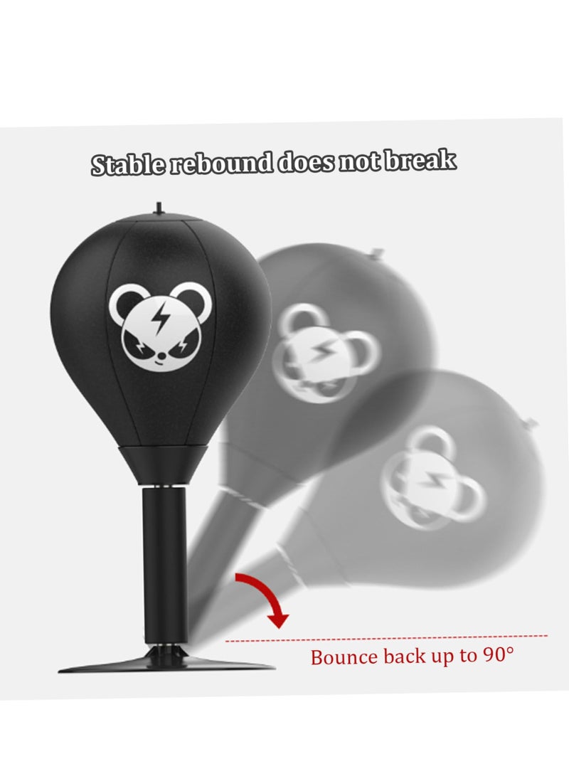 SYOSI Desktop Punching Bag 15.6x7in Stress Buster Heavy Duty Stress Relief Ball Desk Boxing Punch Ball Suction Cup Reflex Strain and Tension Toys Funny Gag Toys for Kids Coworkers and Friends - Image 2