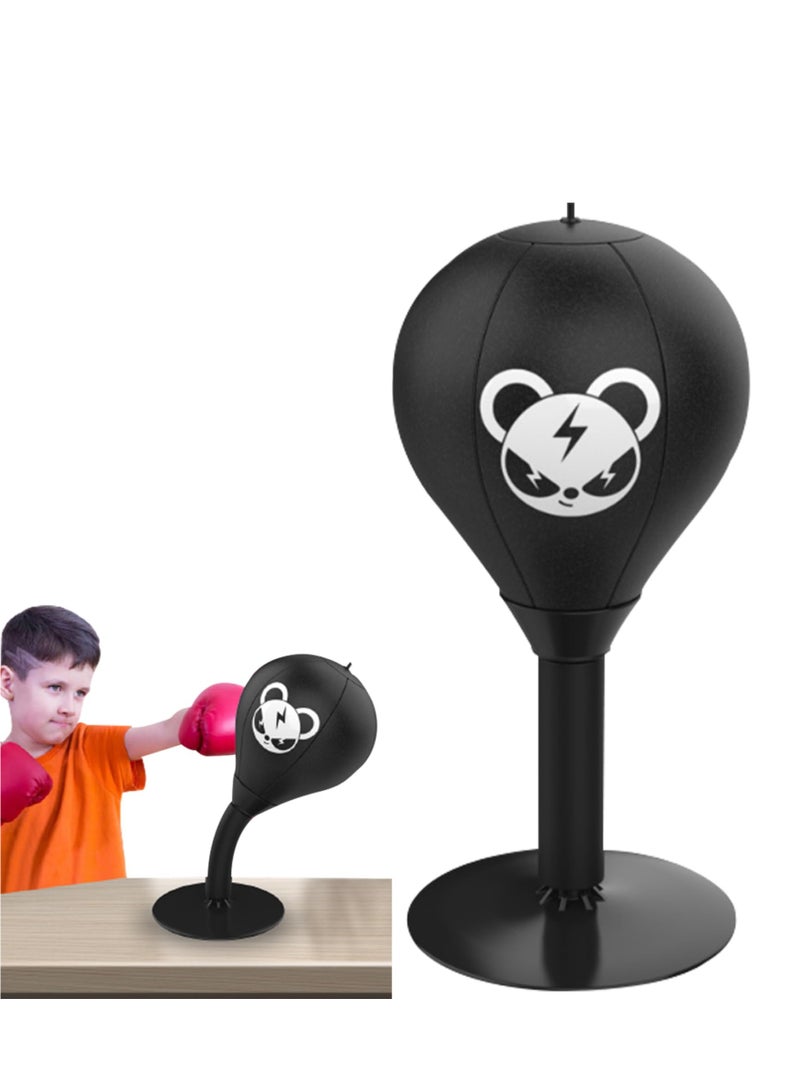 SYOSI Desktop Punching Bag 15.6x7in Stress Buster Heavy Duty Stress Relief Ball Desk Boxing Punch Ball Suction Cup Reflex Strain and Tension Toys Funny Gag Toys for Kids Coworkers and Friends - Image 3