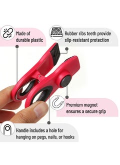 Mr. Pen Chip Clips, Magnetic Clips, 6 Pack, Bag Clips, Bag Clips For Food, Magnet Clips, Chip Clips Bag Clips Food Clips, Chip Bag Clip, Clips For Food Packages, Magnetic Bag Clips, Clips For Fridge  - Image 3