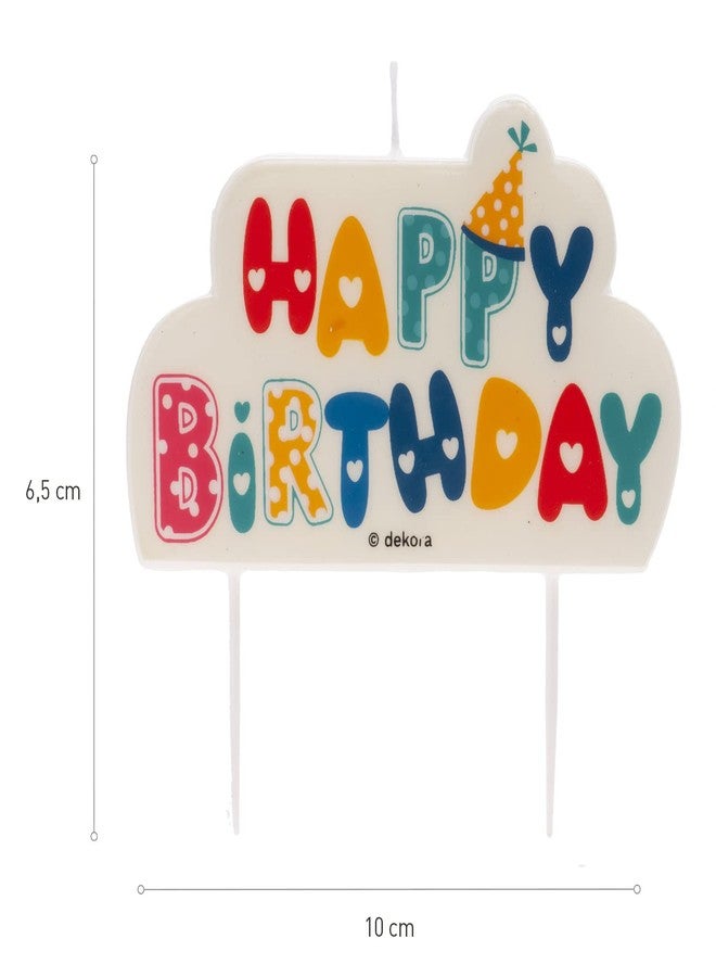 Dekora - Original Birthday Candles | Happy Birthday Decoration with Decorative Letters - 10 x 6 cm - Image 3