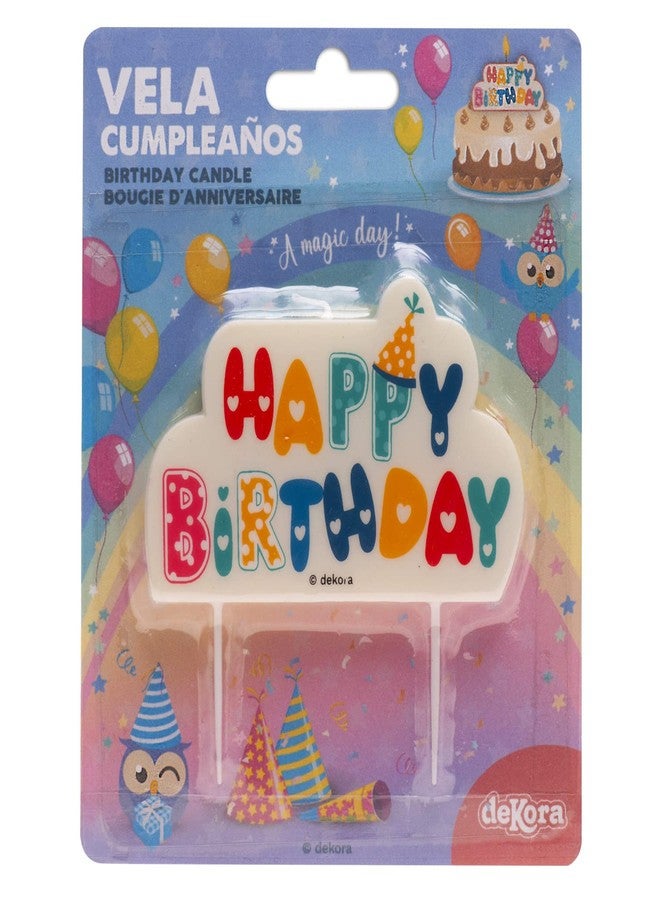 Dekora - Original Birthday Candles | Happy Birthday Decoration with Decorative Letters - 10 x 6 cm - Image 2