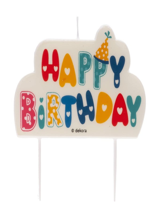 Dekora - Original Birthday Candles | Happy Birthday Decoration with Decorative Letters - 10 x 6 cm - Image 1