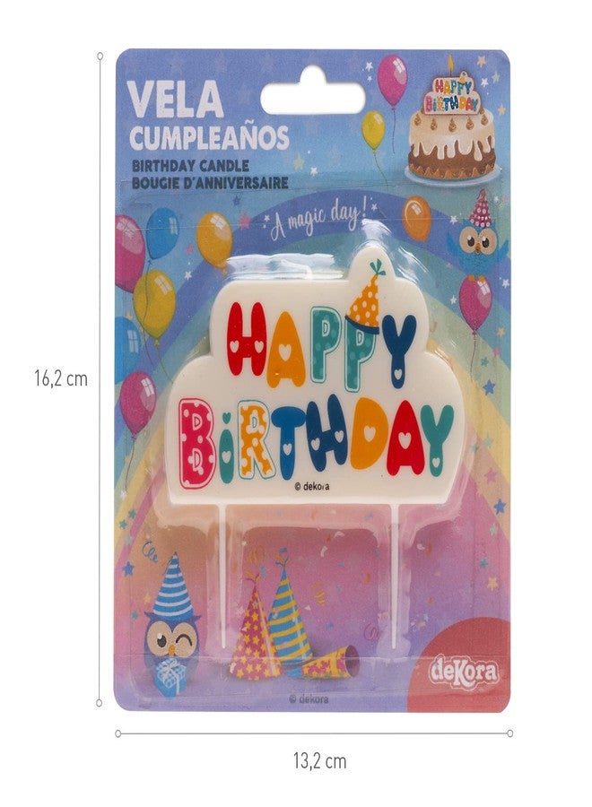 Dekora - Original Birthday Candles | Happy Birthday Decoration with Decorative Letters - 10 x 6 cm - Image 4