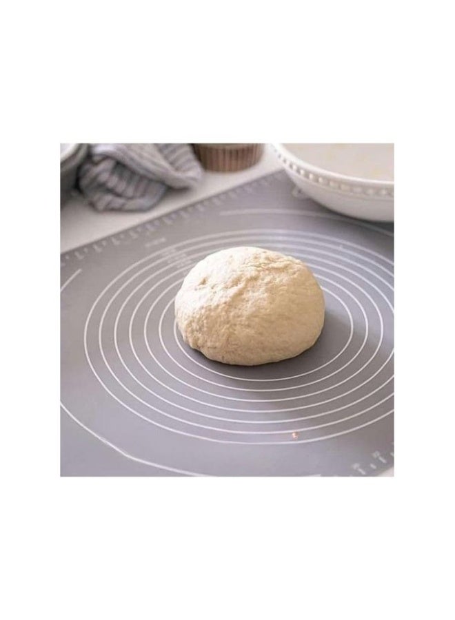 حصيرة سيليكون للعجن والفرد مع مقاسات – مقاومة للالتصاق وسهلة التنظيف | مناسبة للخبز والمعجنات والبيتزا - Image 3