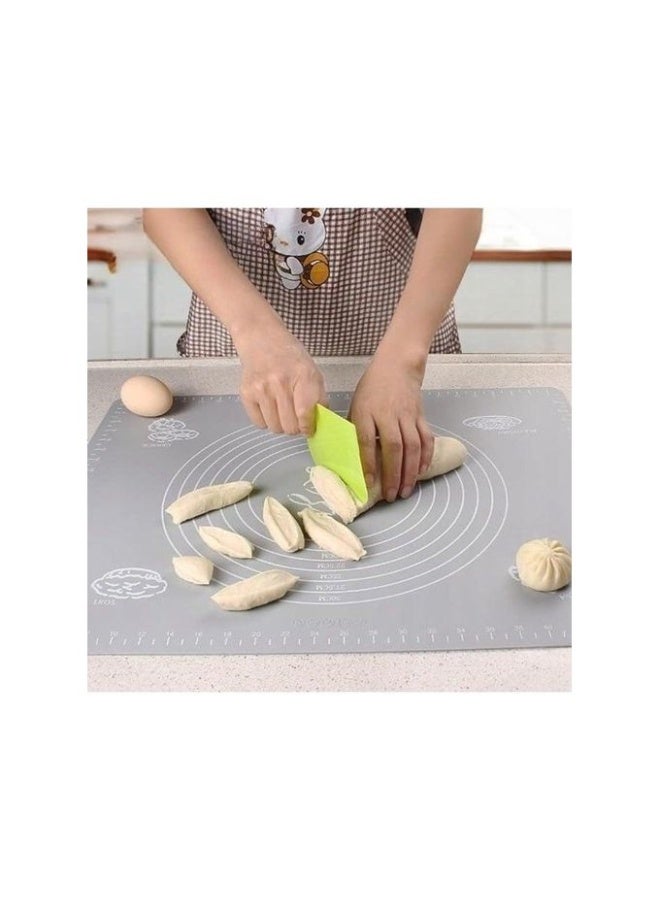 حصيرة سيليكون للعجن والفرد مع مقاسات – مقاومة للالتصاق وسهلة التنظيف | مناسبة للخبز والمعجنات والبيتزا - Image 4