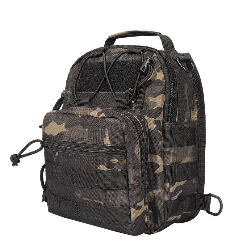 Camo Oxford Cloth 600D Encrypted Extra-Large Camouflage Chest Bag Shoulder Bag Outdoor Bag Crossbody Bag Tactical Small Chest Bag - Image 3