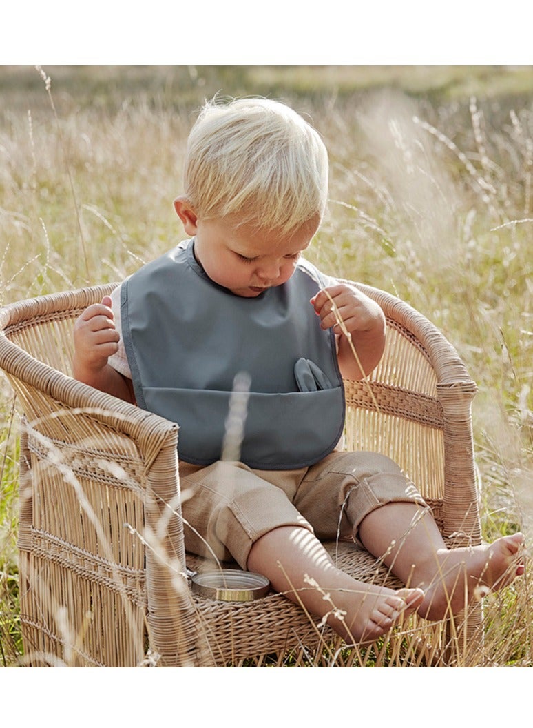 Elli Junior Elodie Details - Baby Bib - Tender Blue Bunny - Image 2