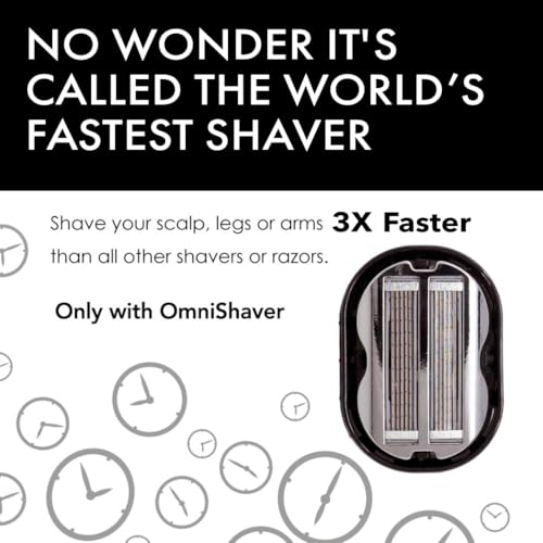 OmniShaver Premium Omnishaver Replacement Cartridge Refill Kit with Blade Removal Tool - Self Cleaning & Self-Stropping Shaving Razors for Men & Women - Safe & Smooth Mens Razors Blades Refills - 4 Cartridges - Image 4