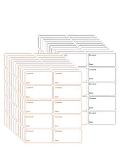 200PCS Freezer Labels 6x3cm Frozen Food Stickers Removable and Leaves no Residue When Off for Storage Boxes Easy to Write Refrigerator Box