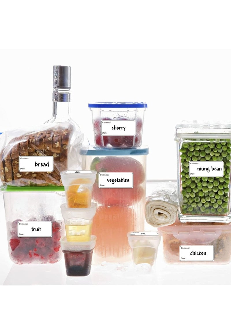 Y&D - 200PCS Freezer Labels 6x3cm Frozen Food Stickers Removable and Leaves no Residue When Off for Storage Boxes Easy to Write Refrigerator Box - Image 1