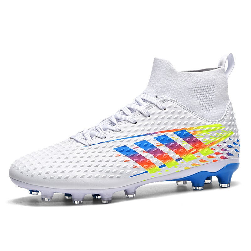 New Adult High-Top Children'S Football Shoes For Boys And Girls Adult Students Ag Spike Tf Broken Nail Training Shoes Football Shoes - Image 2