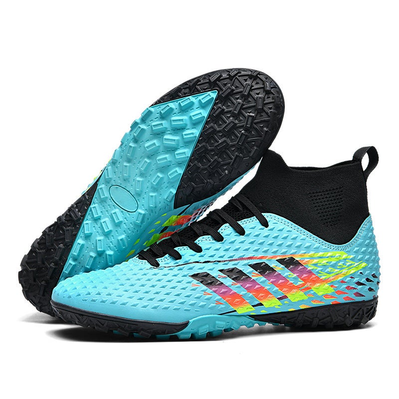 New Adult High-Top Children'S Football Shoes For Boys And Girls Adult Students Ag Spike Tf Broken Nail Training Shoes Football Shoes - Image 1