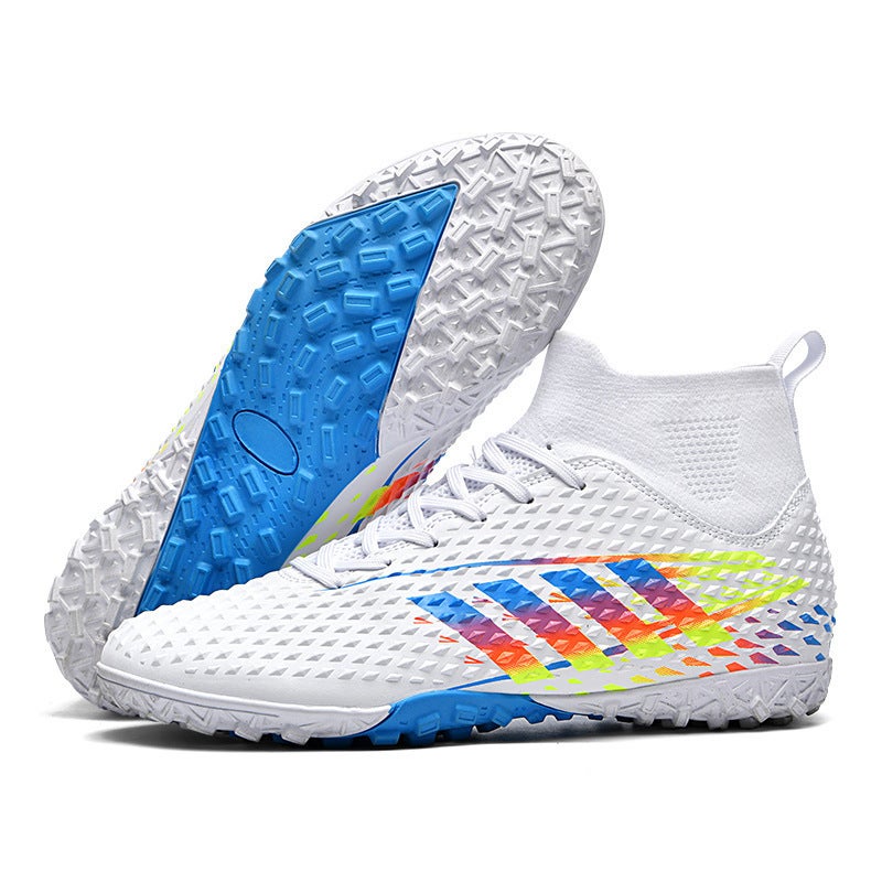 New Adult High-Top Children'S Football Shoes For Boys And Girls Adult Students Ag Spike Tf Broken Nail Training Shoes Football Shoes - Image 4