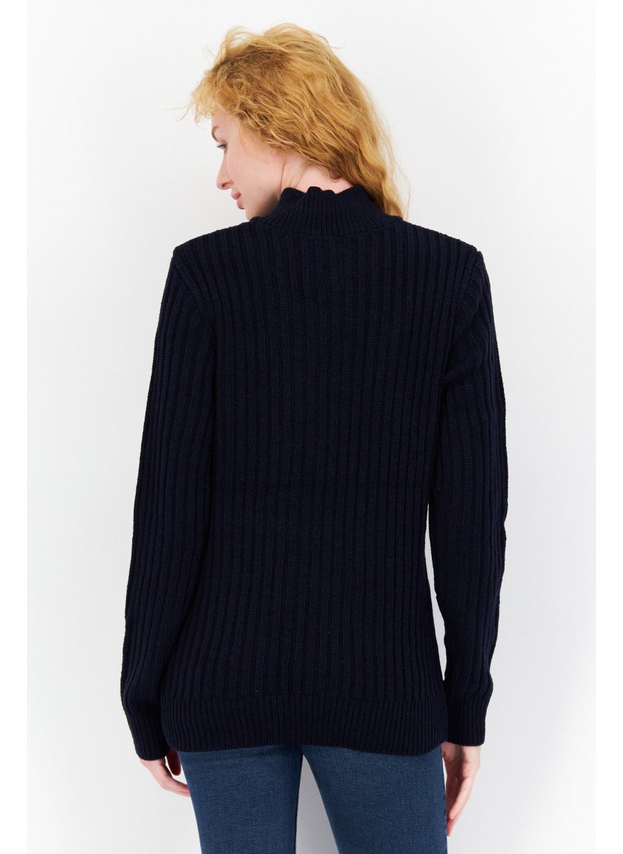 Women Crew Neck Textured Cardigans, Navy - pzsku/ZED439D4F34B2A5332894Z/45/_/1735568007/bd56a81a-0a47-4bf1-88a0-d82a88cb7b34