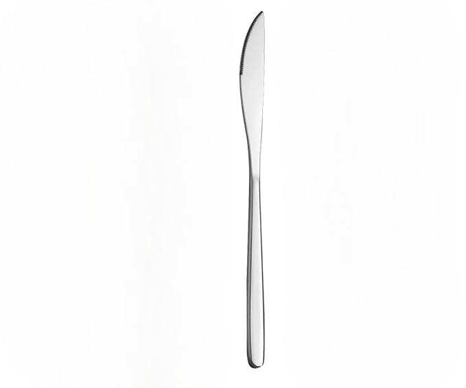 Eletree Cutlery Stainless Steel Dinner Butter Knives with Pearled Edge For Butter Spreading Set of 1 - Image 1