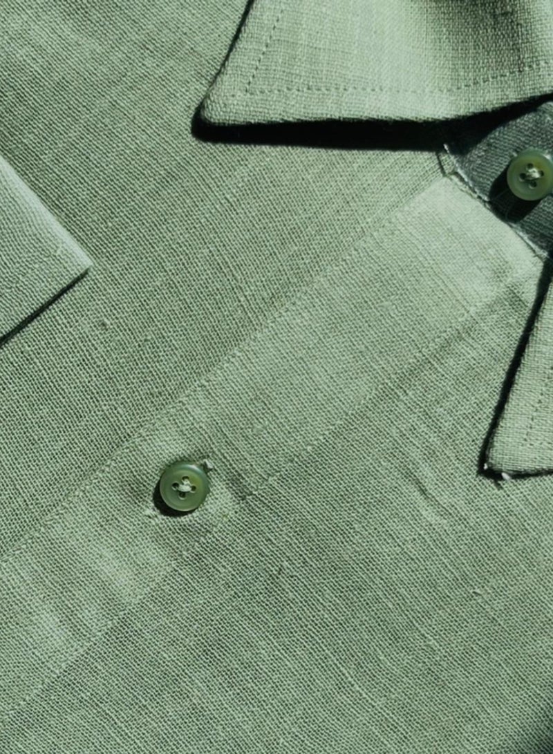 ecotattva Pure Cotton Formal Casual Shirt for Men – Pack of 3 (White, Green & Blue) | Full Sleeve | Size 38/M - Image 4