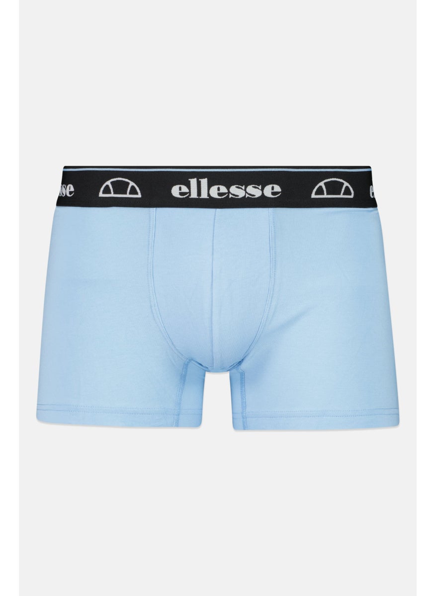 Ellesse Men 3 Pcs Brand Logo Pull On Hipster Boxer, Blue/Red/Black  - Image 5