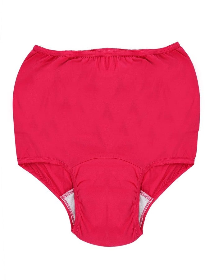 Wemyc Incontinence Underwear For Women I Hipster Style I Washable & Reusable I For Medium Leaks I Adult Diaper I Bedwetting Panty I Colour Raspberry & Purple (XXL) - Image 2