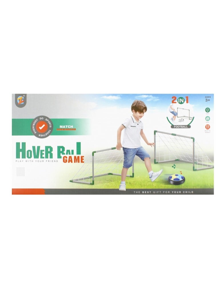 Hoover Soccer And Goal Goal Toy Featuring Electric Air Power Soccer + 2 Rechargeable Soccer Goals - With Led Light. Indoor Soccer Game For Teens Ages 3 4 5 6 7 8 9  - Image 2