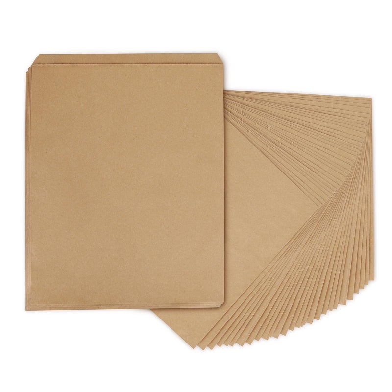 BagDream 12x15 Flat Paper Bags 100Pack Kraft Brown Paper bags for Prints, Craft, Shirts, Small Business, Package, Wrapping, Gift Bags - Image 1
