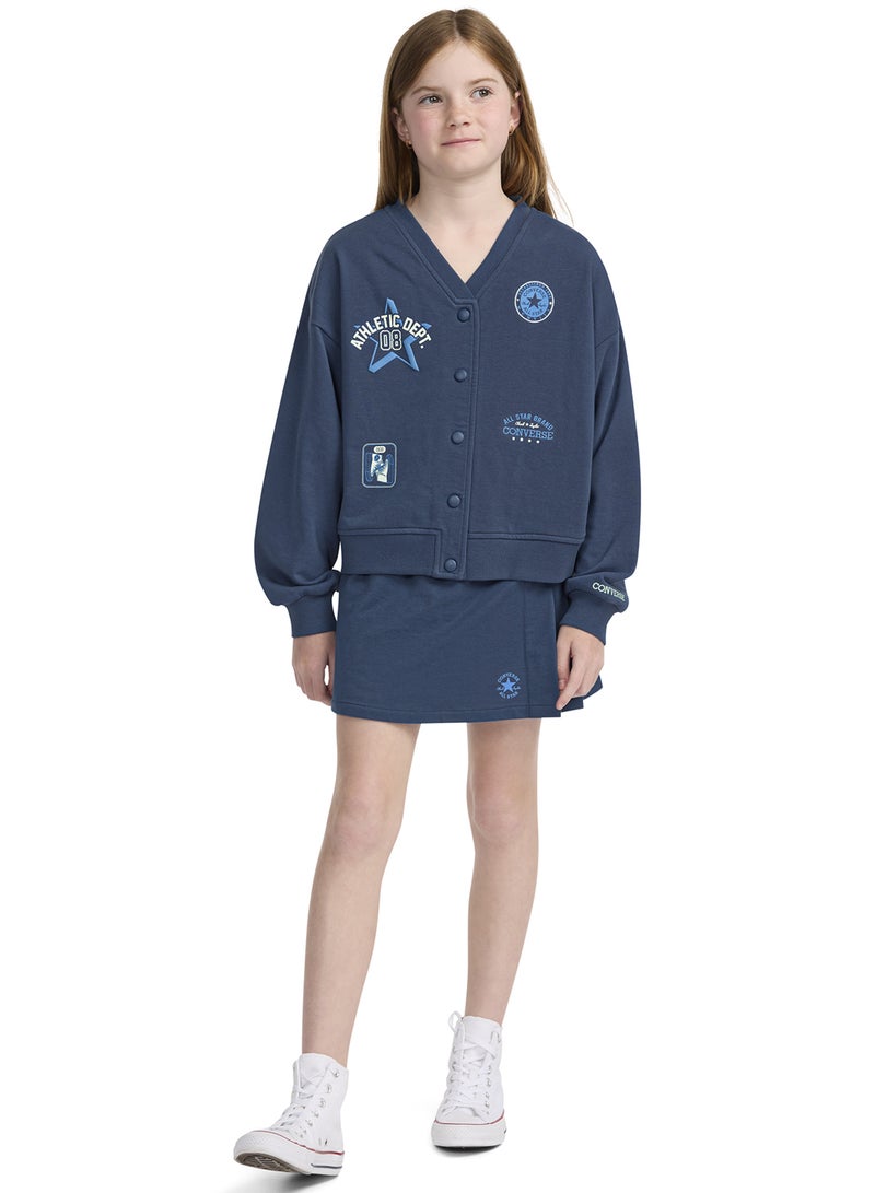 CONVERSE Youth Graphics Boxy Cardigan - Image 4