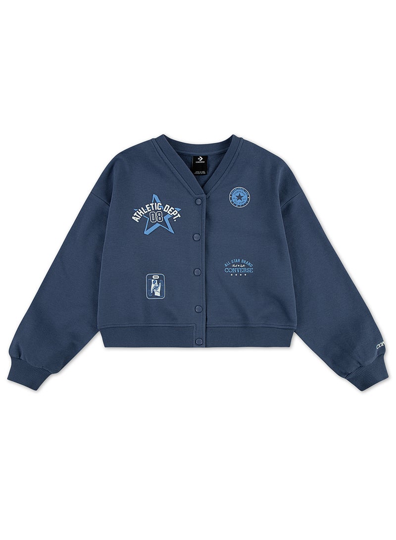 CONVERSE Youth Graphics Boxy Cardigan - Image 3