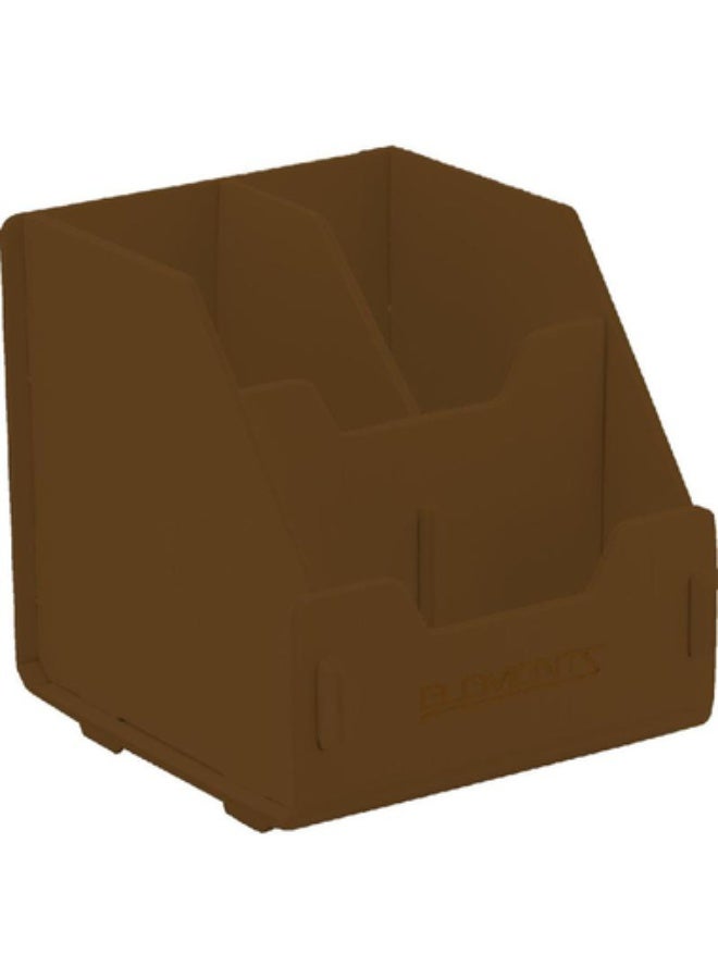 Elements Desk Organizer with Tablet Holder4 Compartments Brown