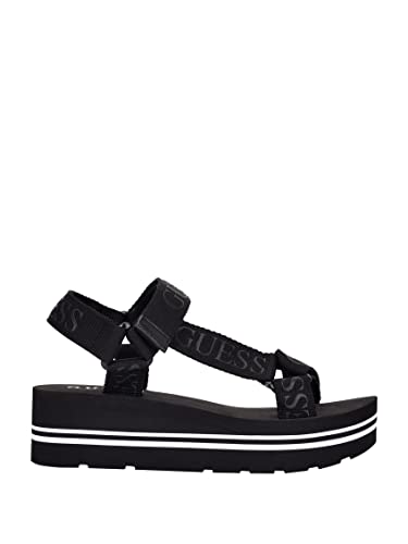 Guess Women's Avin Sandal, Black, 9 - Image 2