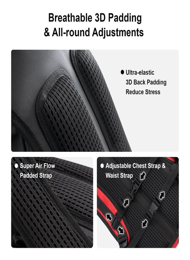 إيفر فن حقيبة ظهر للترطيب من إيفر فن مزودة بكيس ماء سعة 3 لترات وغطاء للمطر، حقيبة ظهر للترطيب بسعة 18 لترًا مناسبة للرجال والنساء، حقيبة ترطيب معزولة وخفيفة الوزن للاستخدام اليومي مع مساحة تخزين للمشي لمسافات طويلة وركوب الدراجات والجري والتزلج. - Image 5