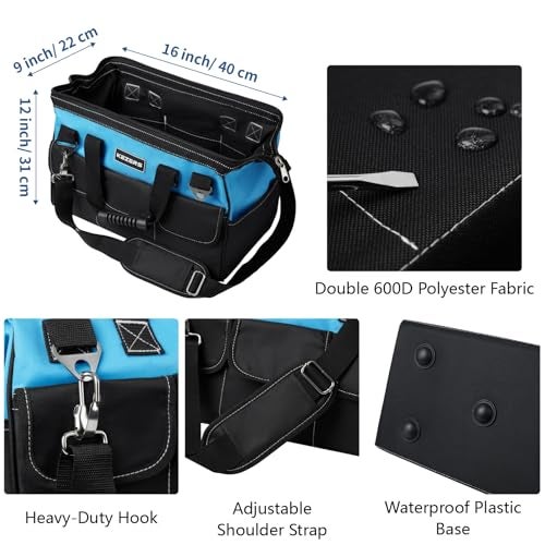 KEZERS 8-in-1 Concrete Finishing Tools Kit: Magnesium Float, Finishing & Pool Trowel, Gauging & Brick Trowel, Concrete Groover & Edger for Masonry, Stucco Repair & Bricklaying - Image 4
