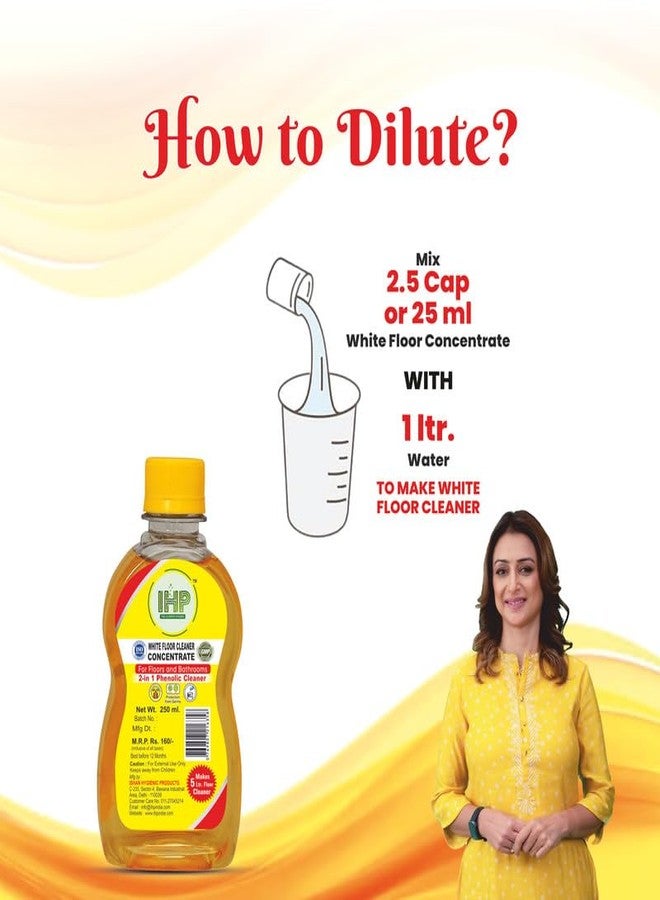 IHP White Floor Cleaner Phenyl Concentrate for Cleaning & Mopping of Floors, Tiles & Washrooms | Makes 5 Liter White Floor Cleaner on Dilution With Water | Clean & Disinfects Floors (Combo Of 2) - Image 4