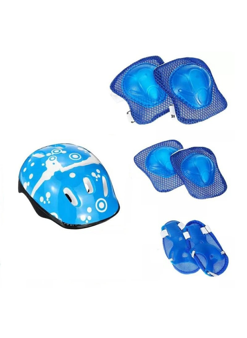 7-Piece Scooter Skate Roller Cycling Knee Elbow Pad Set - Image 1