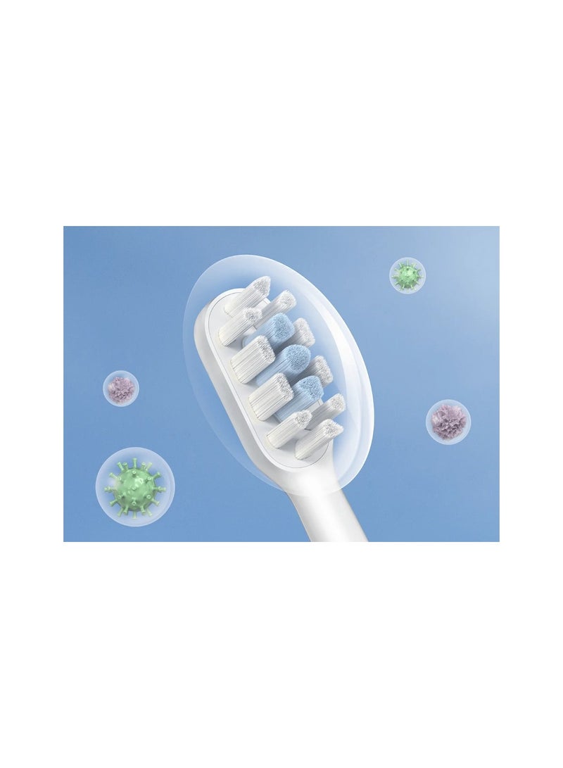 Xiaomi رؤوس استبدال فرشاة الأسنان الكهربائية شاومي T302 - أبيض (3 قطع) - Image 4