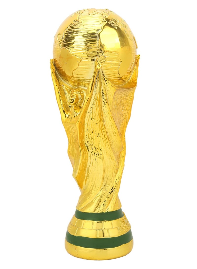 Golden Resin World Football Trophy Family Decoration Gift Decoration 27 Cm - Image 1