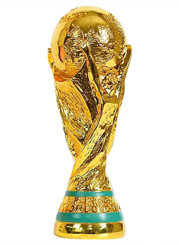 Golden Resin World Football Trophy Family Decoration Gift Decoration 27 Cm - Image 2