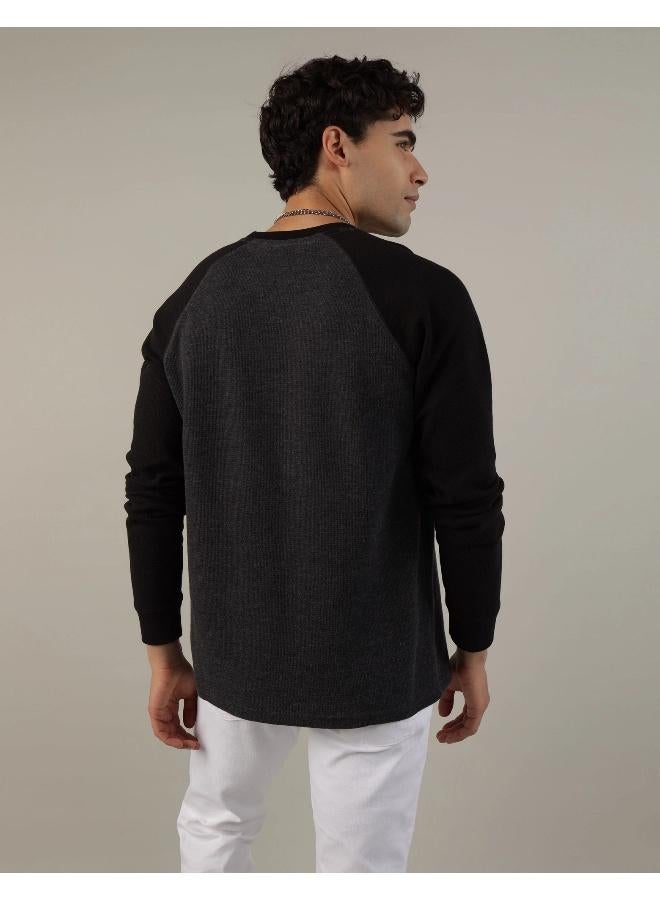 American Eagle Graphic Print Thermal T-Shirt - Image 4