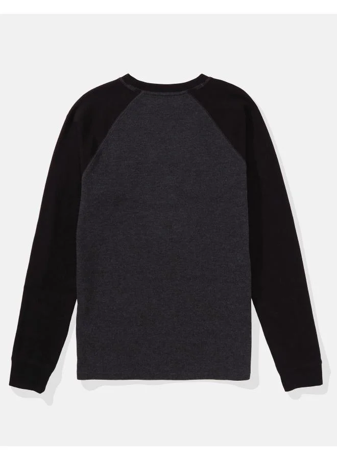 American Eagle Graphic Print Thermal T-Shirt