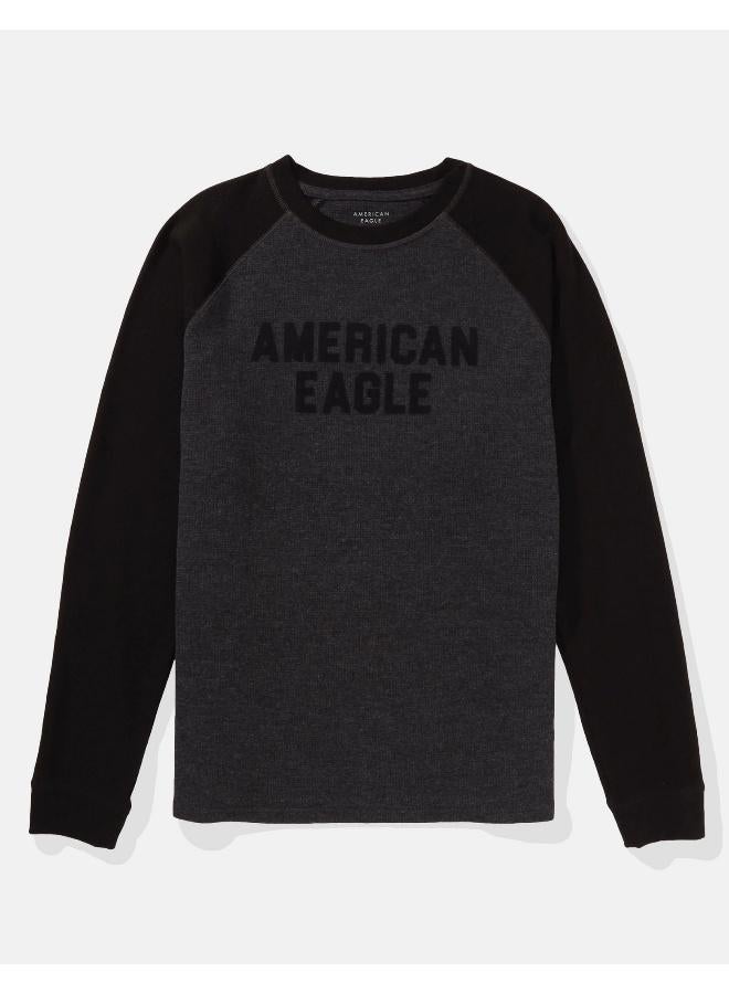 American Eagle Graphic Print Thermal T-Shirt - Image 3